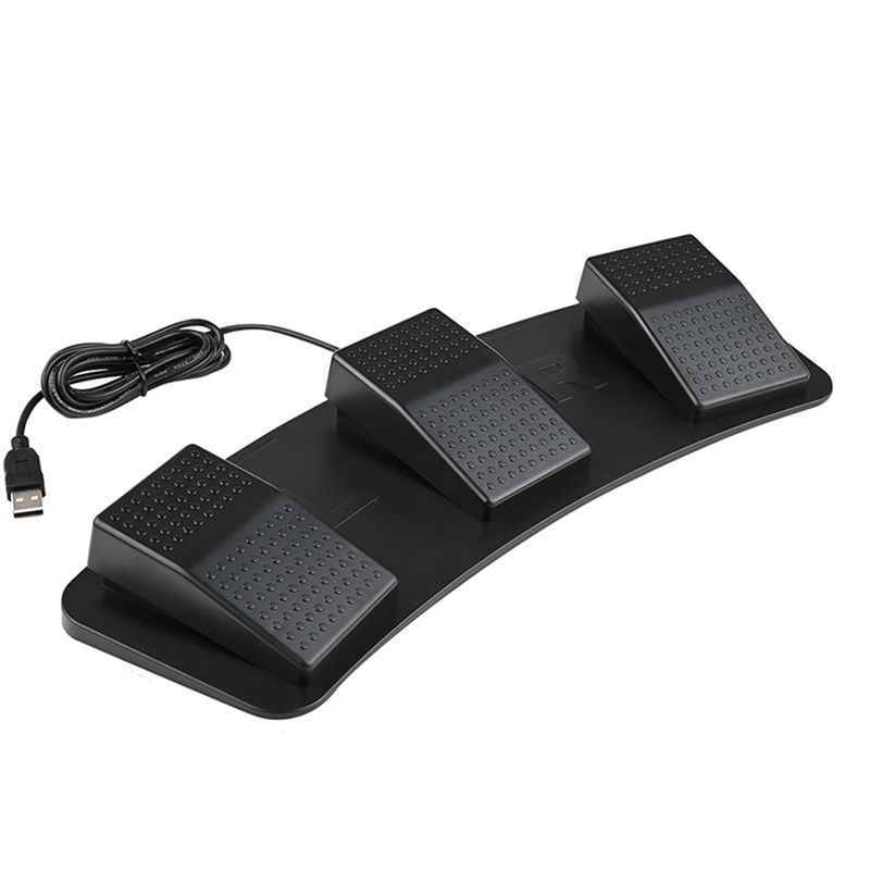 Usb Foot Pedal Gaming - AT82-USB Pedale Triplo per Computer, Controller