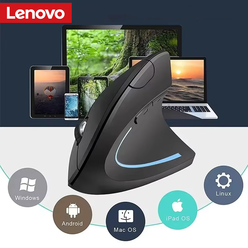 Pc Gaming Lenovo - Mouse Verticale Wireless Lenovo Ricaricabile con