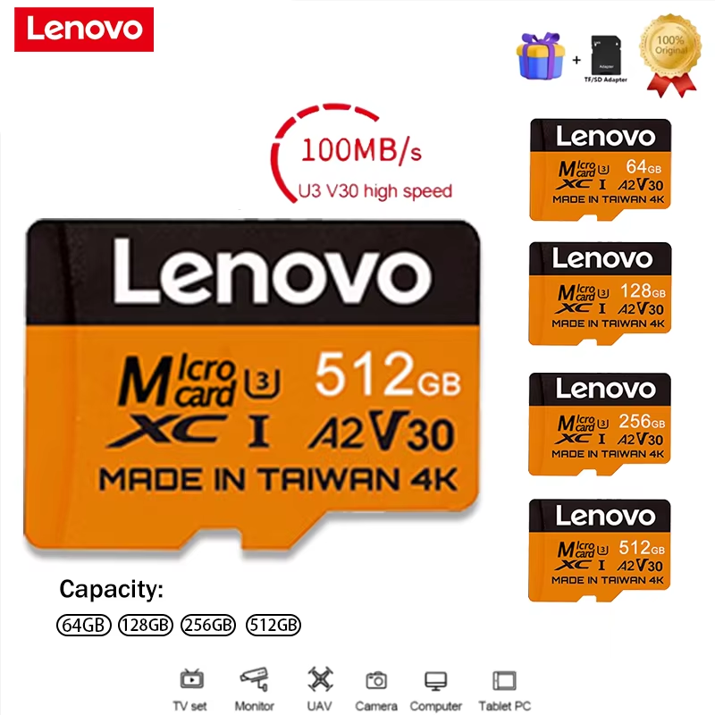 Pc Gaming Lenovo - Schede SD Lenovo Secure da 512GB,