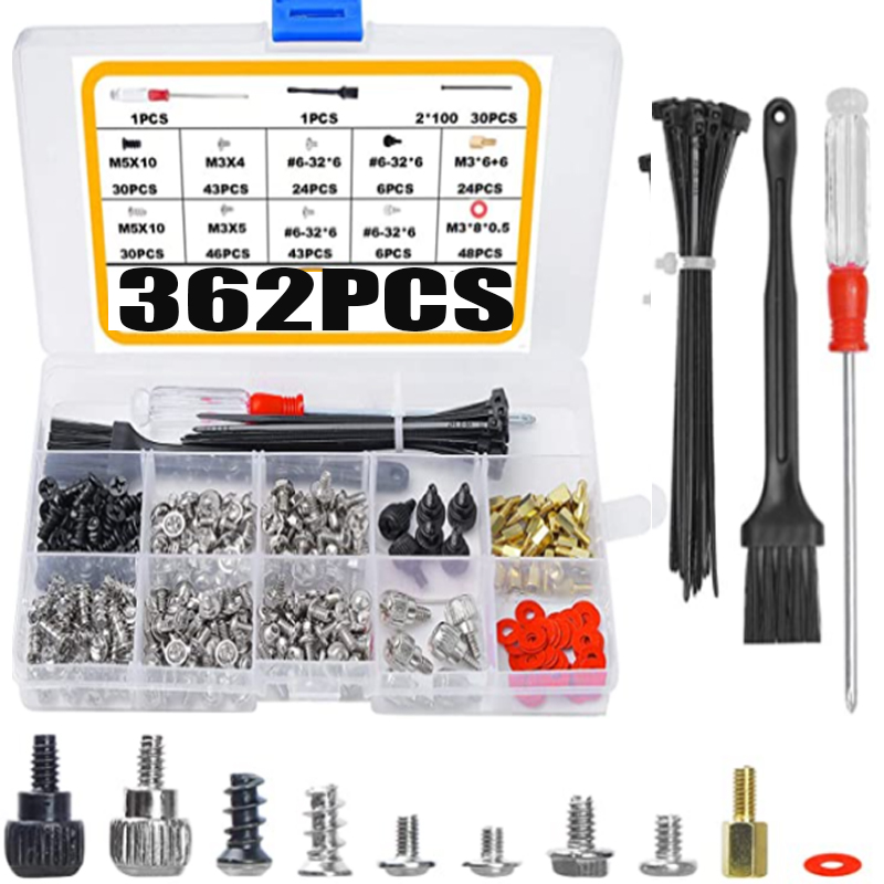 Pc Case Fan - ELECTRAPICK Kit di 362 Viti per