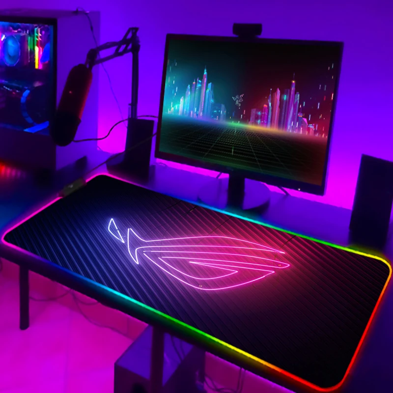 Rgb Keyboard Wrist Rest - RGB Mousepad Cool ROG Mouse Pad
