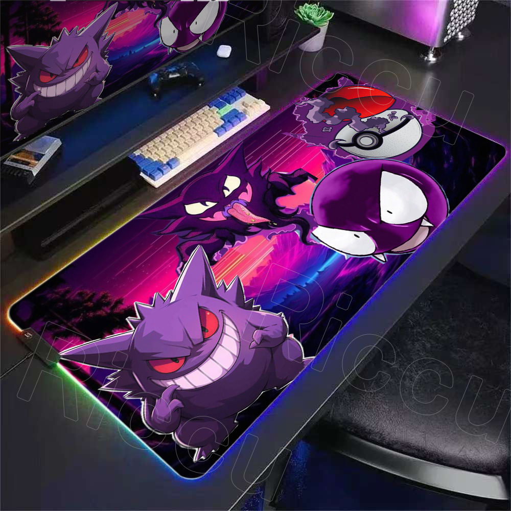Rgb Keyboard Wrist Rest - Tappetino per Mouse RGB P-pokemon Gengar
