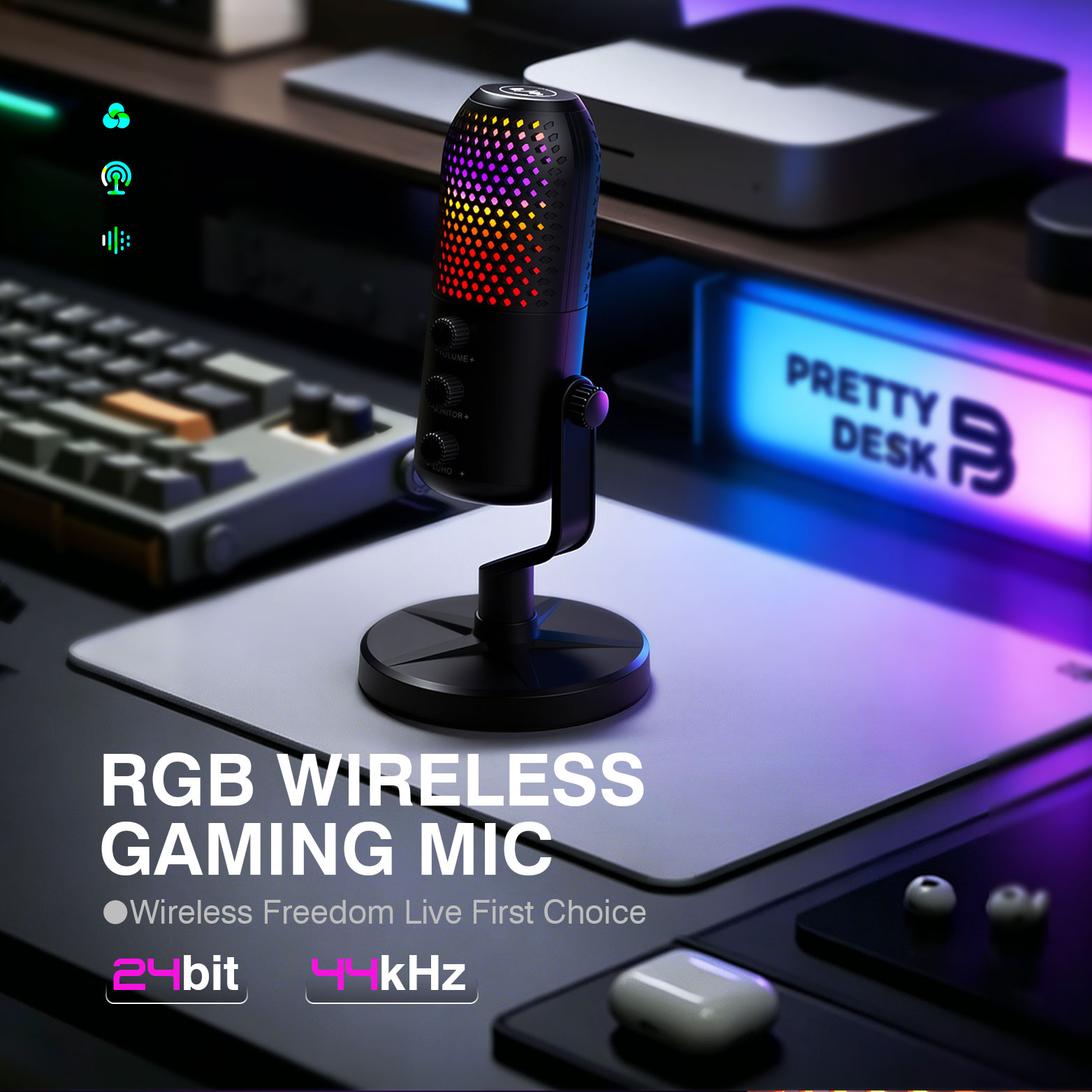 Microfono da gaming RGB USB a  - Pc Gaming Discord recensione e prezzo