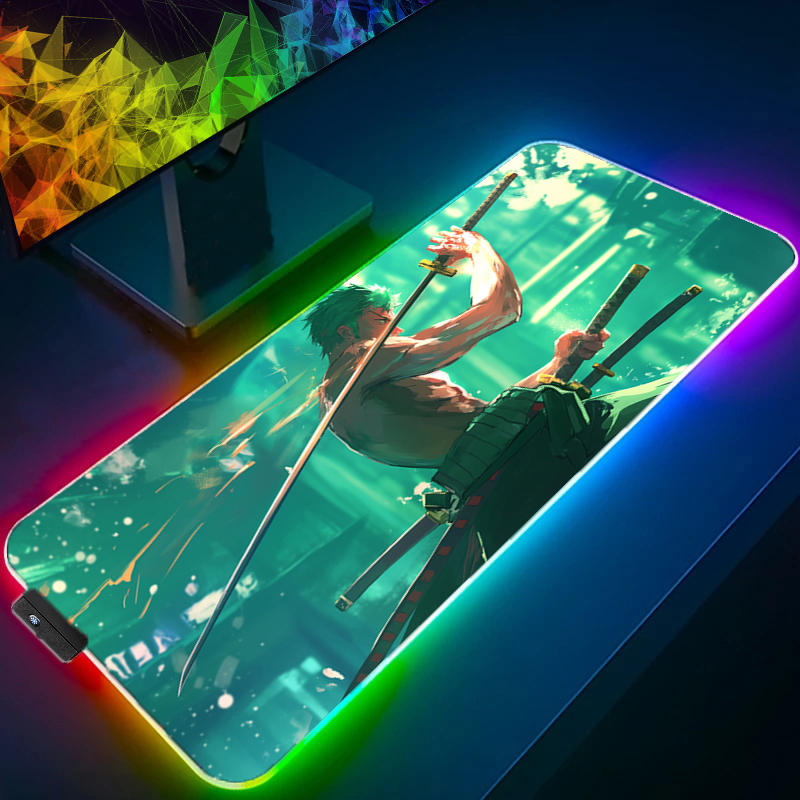ONE PIECE Zoro Mouse Pad RGB A - Rgb Keyboard Wrist Rest recensione e prezzo