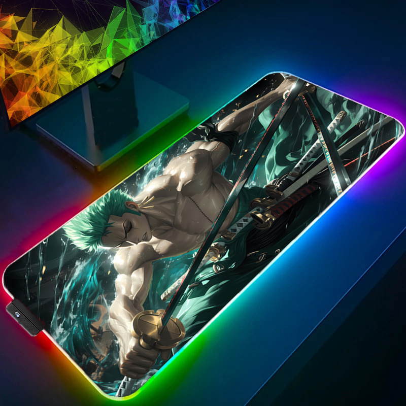 ONE PIECE Zoro Mouse Pad RGB A - Rgb Keyboard Wrist Rest recensione e prezzo