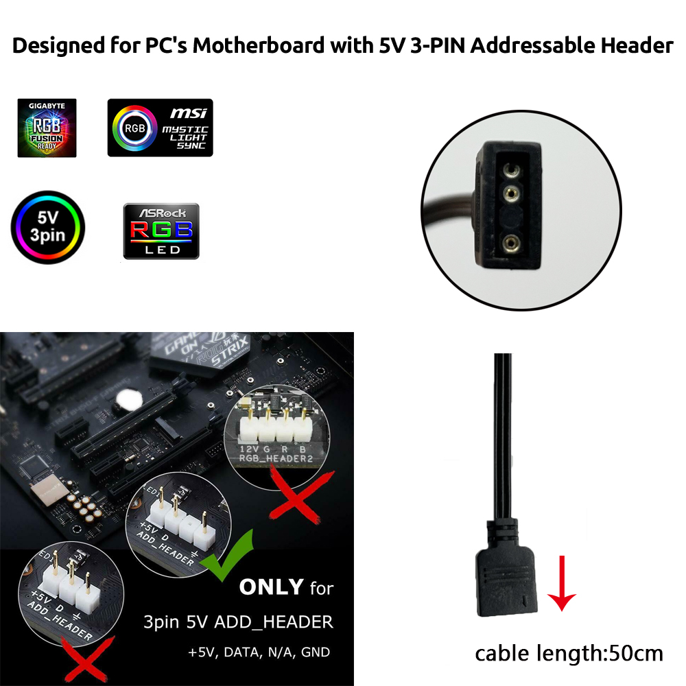 Striscia LED RGB 5V ARGB 3Pin  - Pc Gaming Case recensione e prezzo
