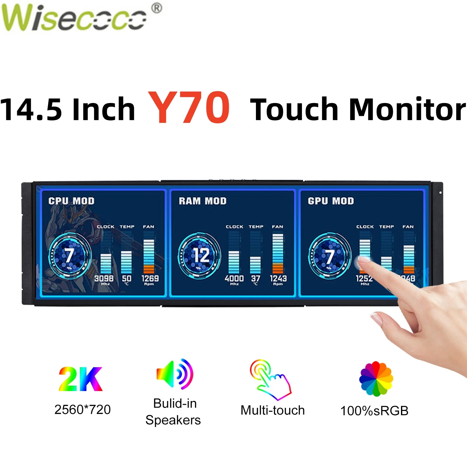 Wisecoco 12.6/14.5 pollici 2K  - Pc Gaming Y60 recensione e prezzo